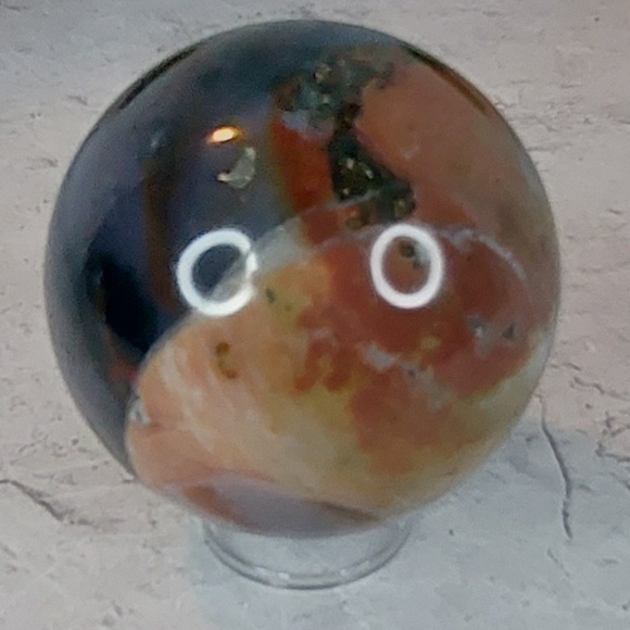 Ocean Jasper Sphere | Joy • Renewal • Emotional Harmony - Picture 7 of 8